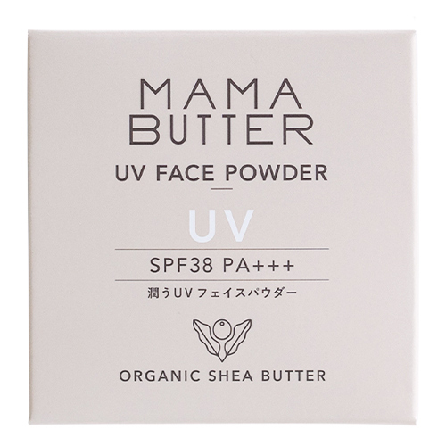 「ママバター フェイスパウダー ラベンダー＆ゼラニウムの香り SPF38 PA+++ 7g」は、ブルーライト（380〜500nm）や紫外線から肌を守り、透明感あるキメ細やかな肌へ整えるノンケミカルフェ