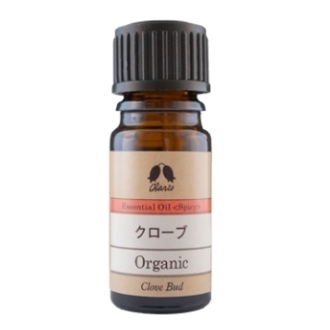 「カリス クローブ オーガニック オイル 5ml」は、気分を明るくしたいときにおすすめ、スパイシーで、とても強い香りのエッセンシャルオイルです。 ■関連ワード：エッセンシャルオイル/アロマオイル/有機