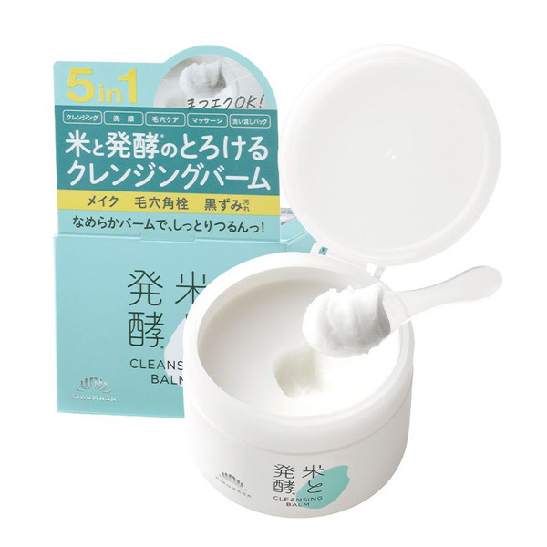 「米と発酵 クレンジンバームRN 93g」は、メイク・毛穴角栓・黒ずみ汚れを落とすとろけるクレンジングバームです。固形のバームが、肌の上でなめらかにとろけてメイクとなじみ、すばやく浮きあがらせます。落