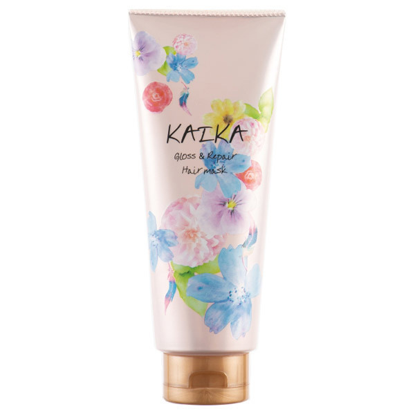 「Li HA カイカ グロス & リペア ヘアマスク 180g」は、マルラオイル、アルガンオイル、シアバターのトリプルオイル配合、洗い流すタイプのヘアマスクです。12種類のアミノ酸で、傷んだ髪