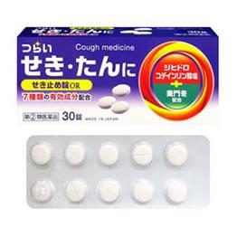 「せき止め錠OR」は、コデイン、バクモンドウ配合の鎮咳去痰薬。バクモンドウは古くから、炎症性のせきをしずめる効果の高い生薬として漢方薬で使用されています。 ■関連ワード：せき/たん/リン酸コデイン/バ