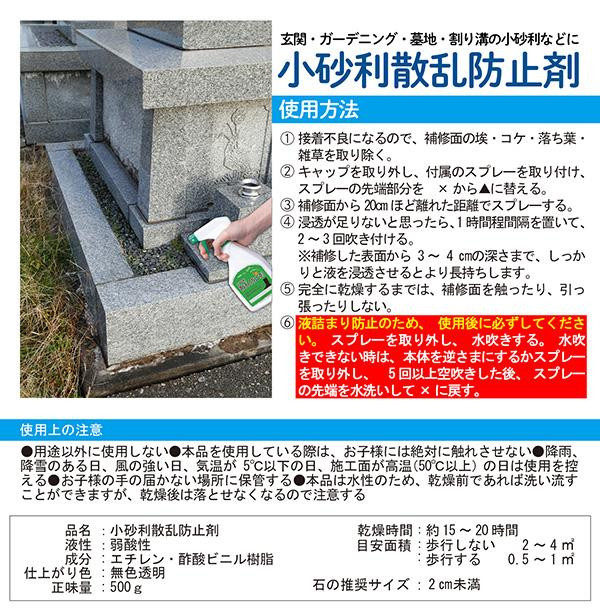 市場 小砂利散乱防止液：ナイススタイル